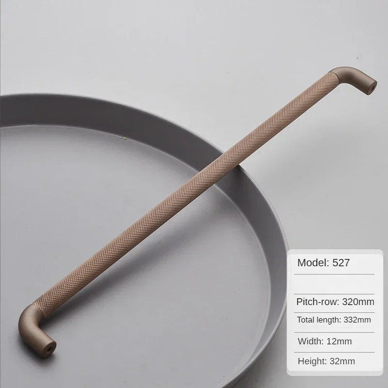 

Ручки для шкафов AE BCD, коричневые, серые, цинковый сплав + алюминий, 96/128/192/320 мм