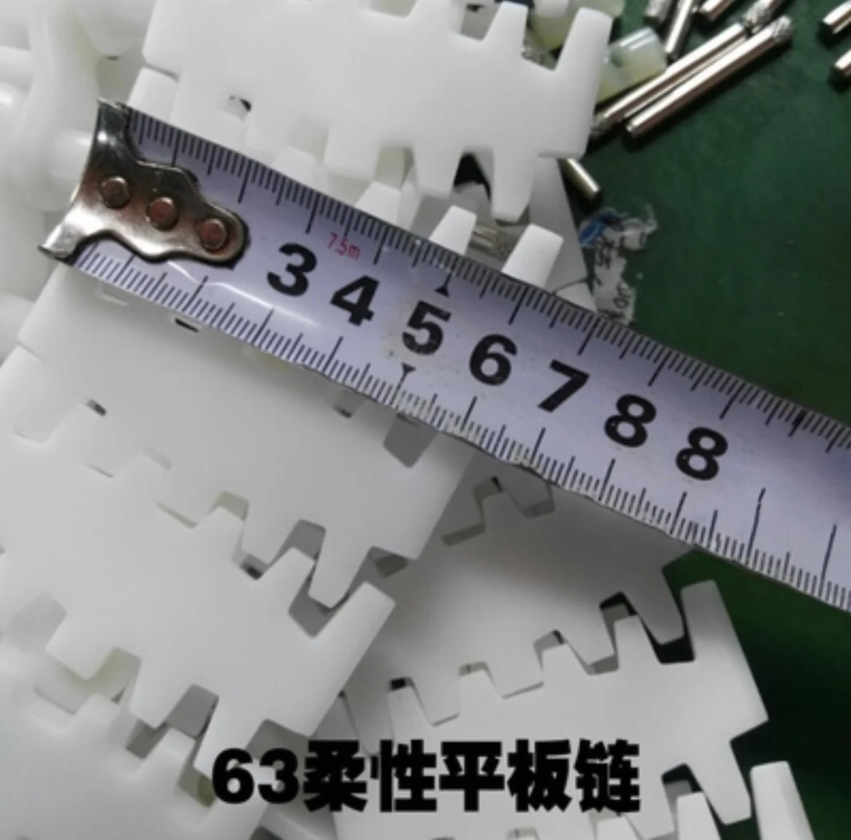 

1Meters Width:63mm POM Flexible Chain Plate Toothed Flat Chain Conveyor Chain Plate