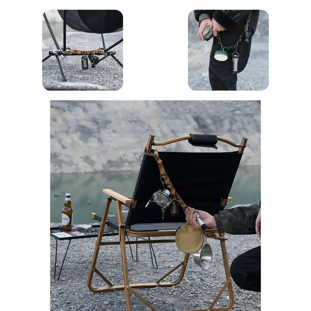 

Easy to Install Portable Snap Buckle Design Camping Hanger for Outdoor