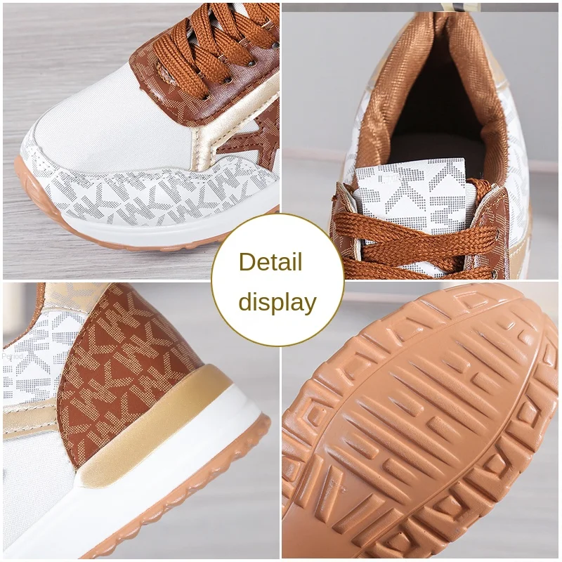 Spring New Breathable Women's Running Shoes Students Platform Sneakers Mesh Shoe Fashion Lady Flats for Outdoor Sport