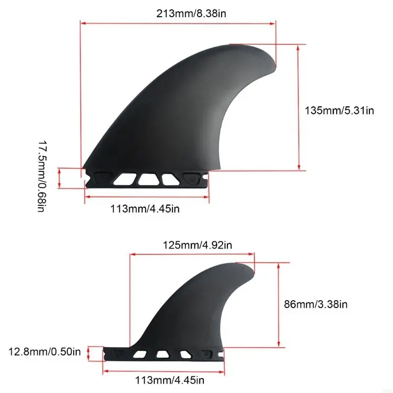G6DE плавники для серфинга 3 шт.