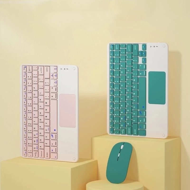 

Bluetooth Keyboard Wireless Touch Pad Is Used for Keyboard and Mouse Combination of Mobile Phone Tablet Computer Teclado Sem Fio