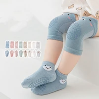 0 3 y baby socks crawling suit breathable dispensing non slip childrens knee pads boys and girls combed cotton baby floor socks