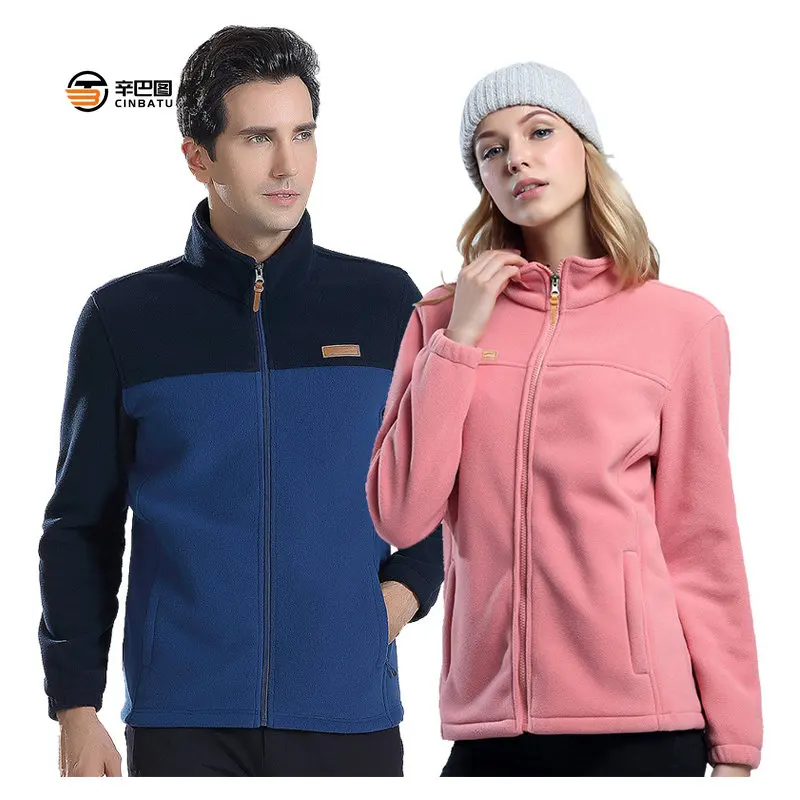 

Cinbatu Men Women's Fleece Hiking Thermal Jackets Outdoor Sports Climbing Trekking Camping Windbreaker Soft Warm Hunting Coats