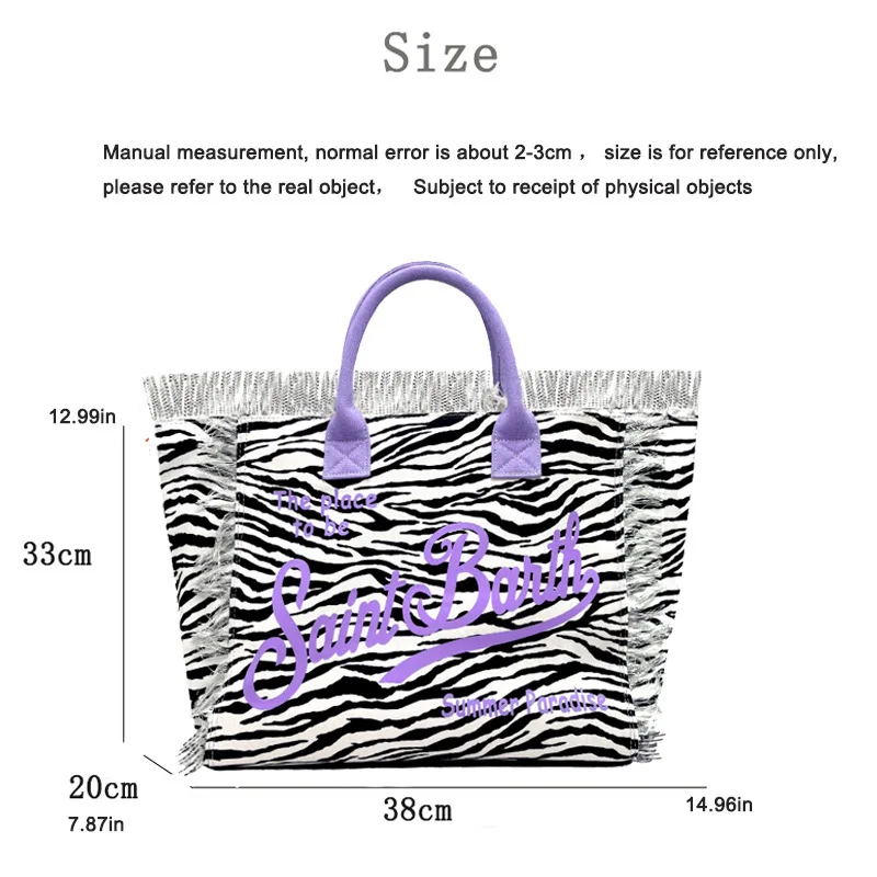 Осенне-зимняя новинка от SAINT BARTH Женская вместительная Повседневная Холщовая