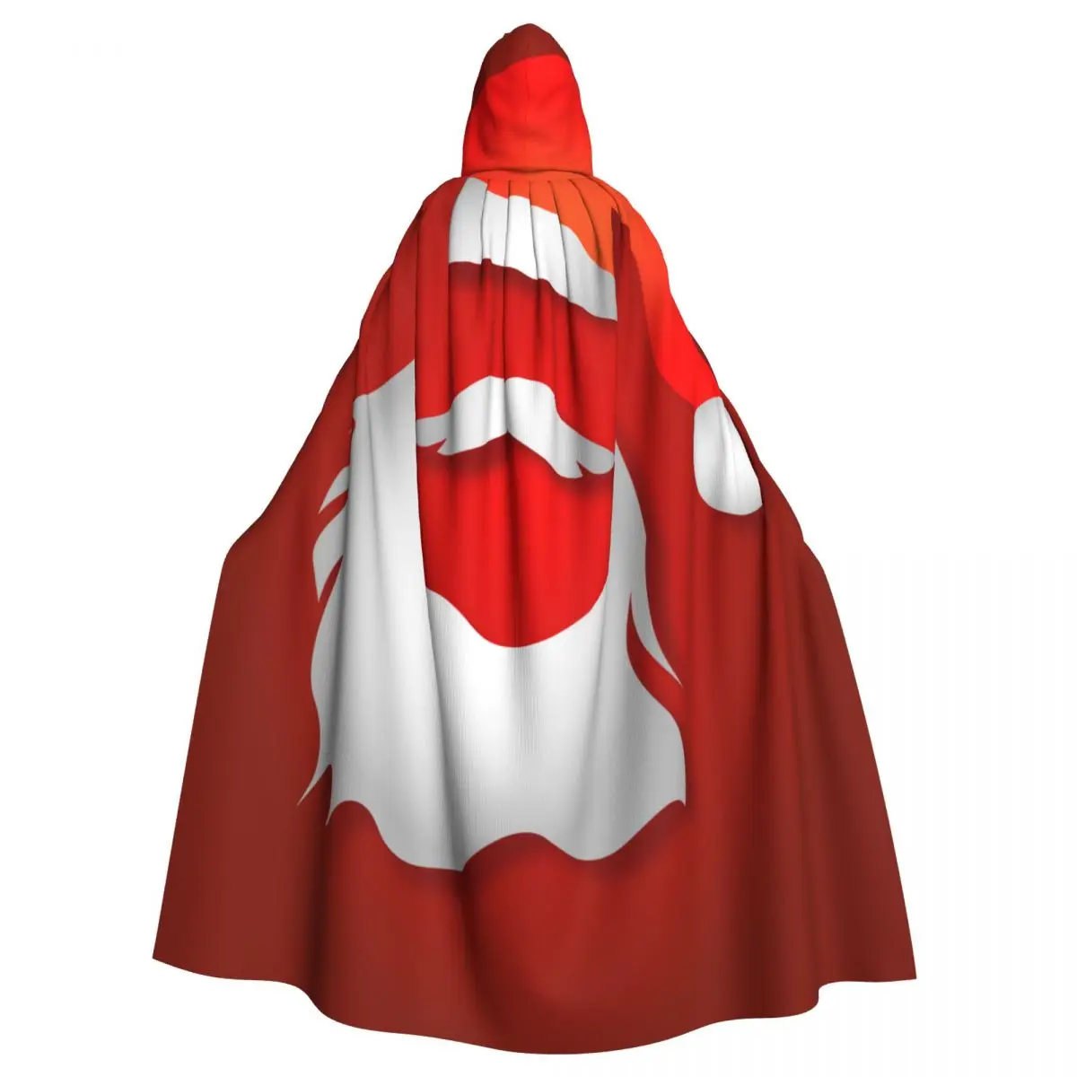 

Рождественская накидка унисекс с капюшоном для взрослых с Санта Клаусом и бородой длинный костюм ведьмы косплей