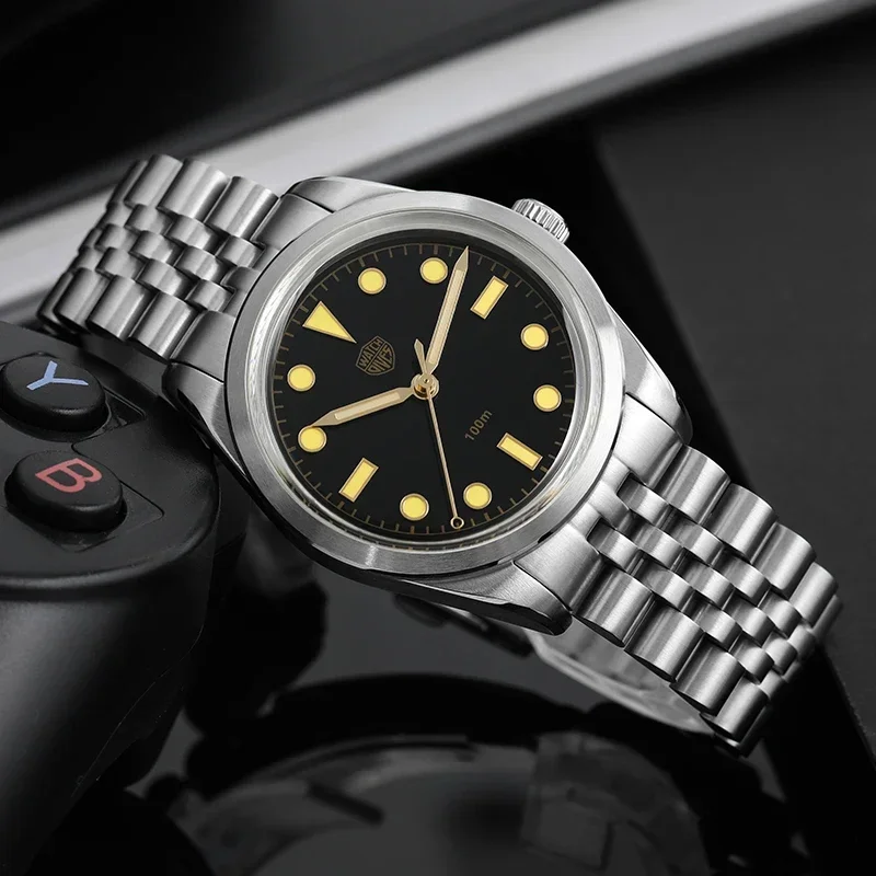 Watchdives WD1950S 36 мм Кварцевые часы C3 Super Luminous Bubble K1 Crystal VH31 Механизм 100 м