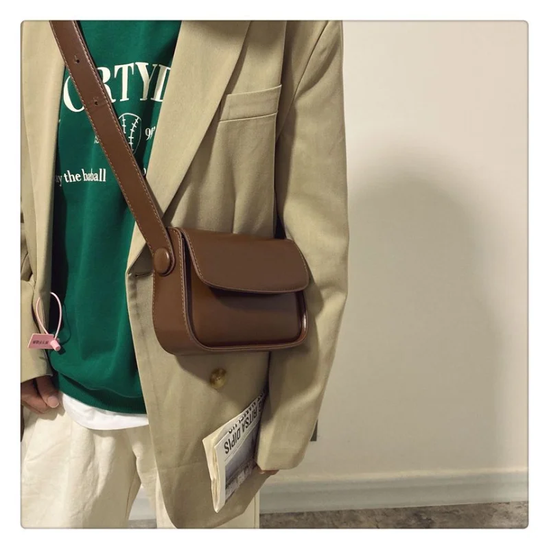 Richme Fashion Bolso Mujer 2023 Trend Korean Style Ladies Mini Crossbody Shoulder Bags Daily Commute Concise Female Saddle