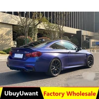 For BMW 4 Series 428i 435i F32 2-Door Coupe 2013-2019 CS Style Real Carbon Fiber Material Car Trunk Boot Lip Spoiler Wing