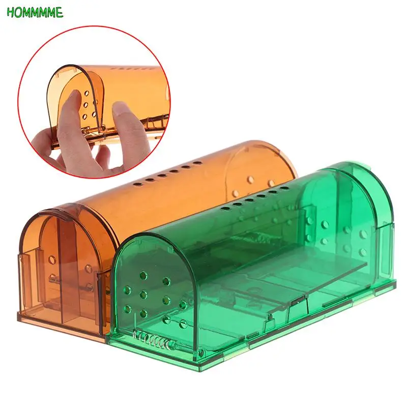 

Smart Self-locking Mousetrap Safe Firm Transparent Household Mouse Catcher Control Cage Mice Rodent Catcher Rat Traps Reusable