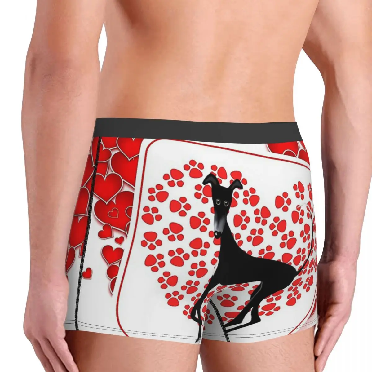 Трусы-боксеры мужские с принтом сердечки |