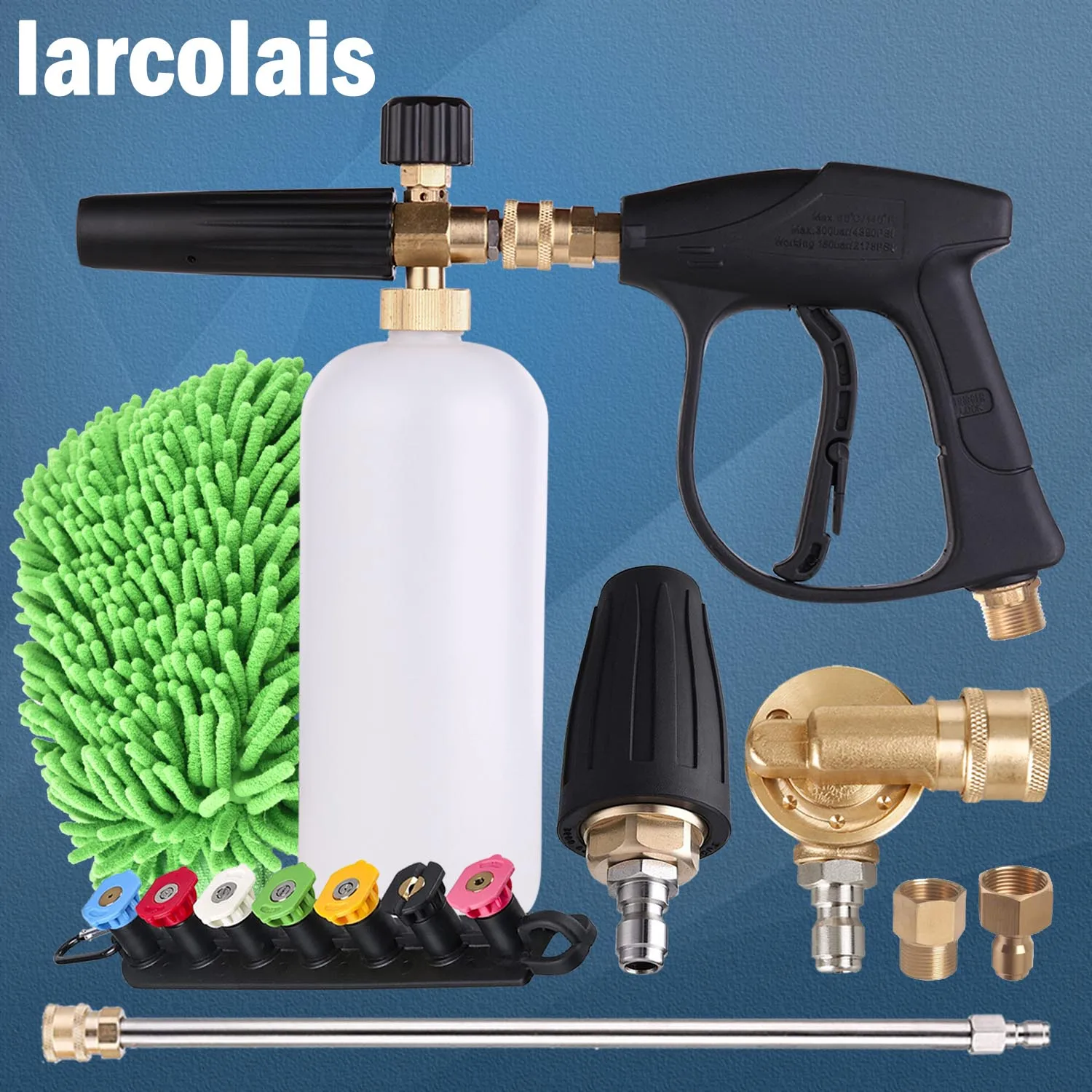 3000 PSI High Power Pressure Washer Gun Extension Wand Nozzl