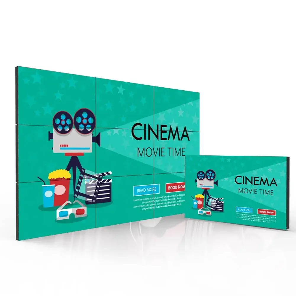 Оптовая продажа размер на заказ 46 49 55 дюймов внутренний 3x3 2x4 сращивающийся экран 3