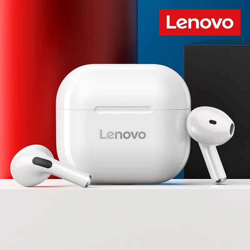 Беспроводные наушники Lenovo LP40, TWS, Bluetooth 5,0, бас, сенсорное управление, двойное Стерео шумоподавление, длительный режим ожидания, 230 мАч