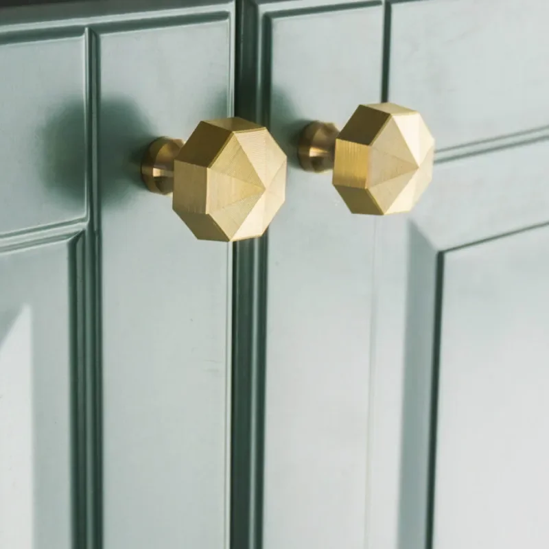 Современные золотые дверные ручки латунные для шкафа кухонного выдвижного ящика