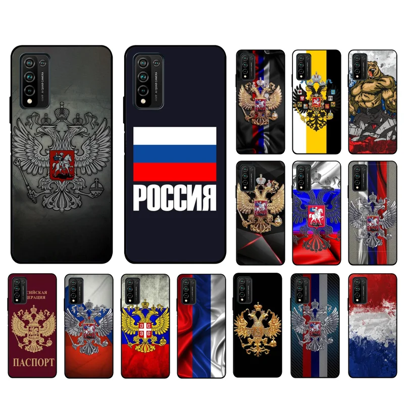 

Russia Russian Flags Emblem Phone Case for Huawei Honor 50 10X Lite 20 7A 7C 8X 9X Pro 9A 8A 8S 9S 10i 20S 20lite 7X 10 lite