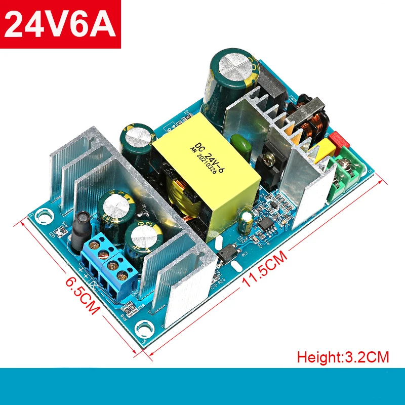 Импульсный источник питания для светодиодных ламп 100-240 В переменного тока в 24