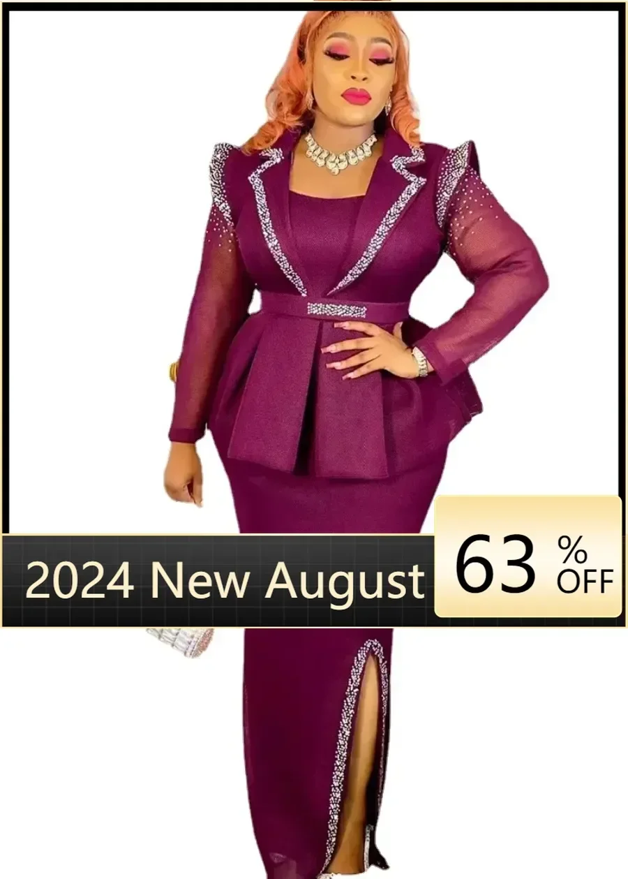 Элегантные африканские платья для женщин новинка 2024 африканская одежда женское