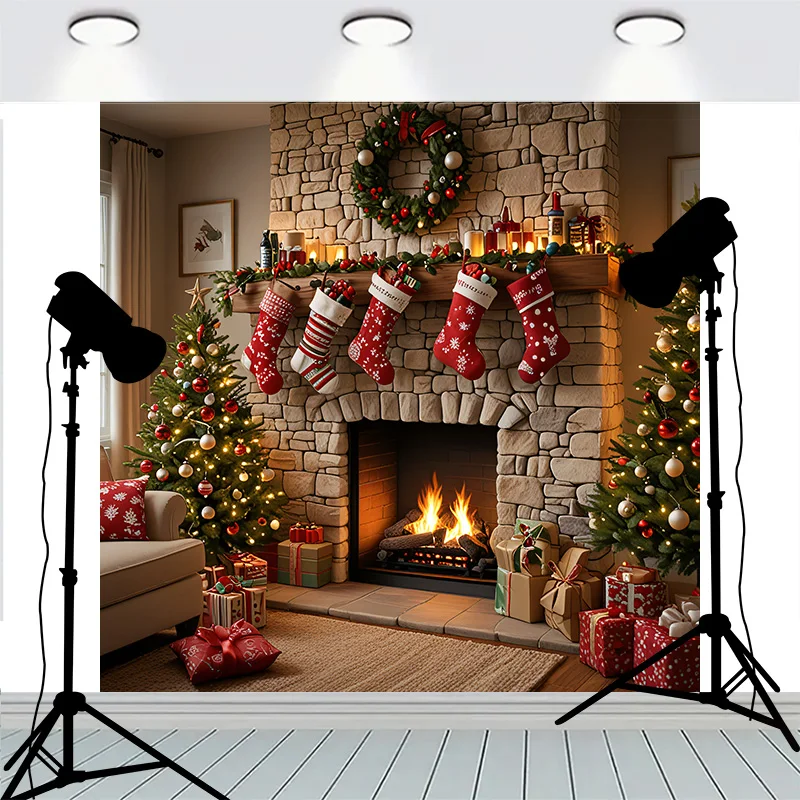 Рождественский дверной венок украшение на переднее окно розовые цветы фон для