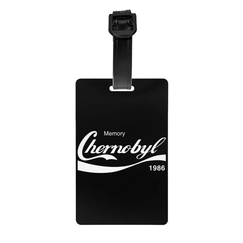 

Design Memory Chernobyl 1986 Luggage Tags Ukraine USSR Nuclear Radiation Tee Souvenir Merch Baggage Tags Privacy Cover ID Label