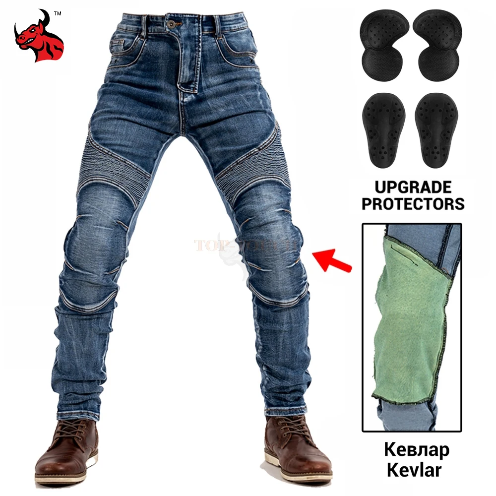 

Spring Summer Men Motorcyle Pants Downhill Motocross Pants Motorcycle Moto Jeans With Knees Hip Pad Trousers Spain Delivery