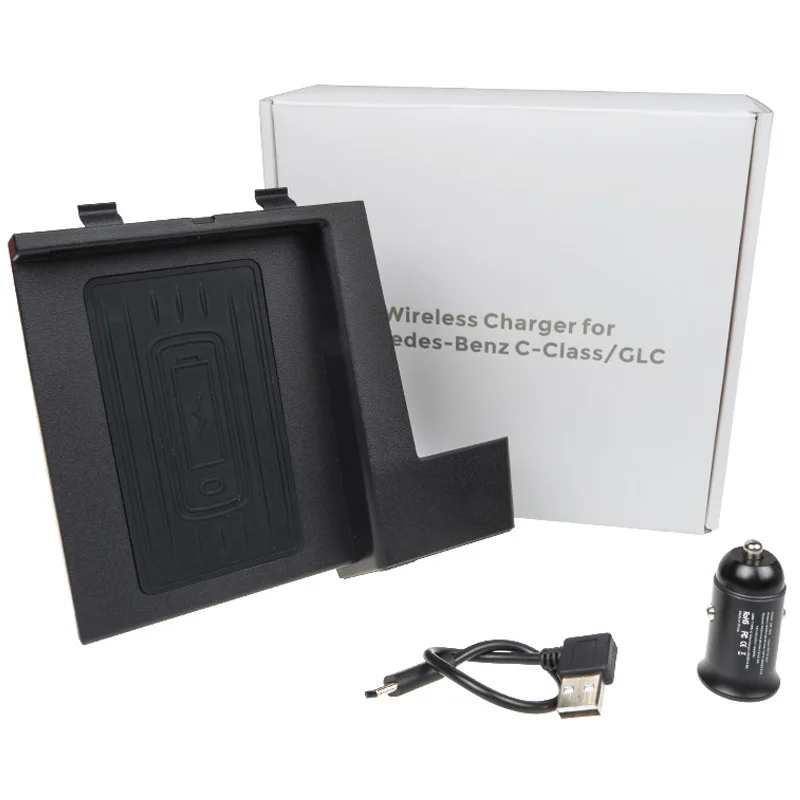

Wireless Phone Charger for Mercedes-Benz C-Class GLC 2016-2019, Center Console Wireless Charging Pad Mat for All C GLC Models Ac
