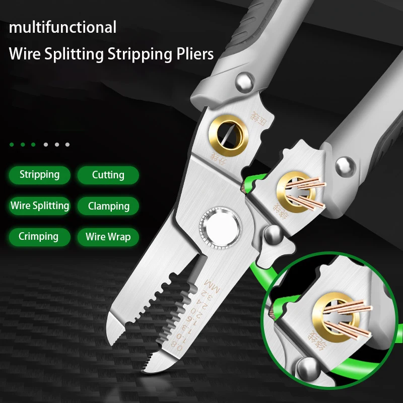 

Wire Strippers Electrician Special Multi-function Cable Cutters Wire Stripping Cutters Wire Stripping Plucking Tools Hand Tools