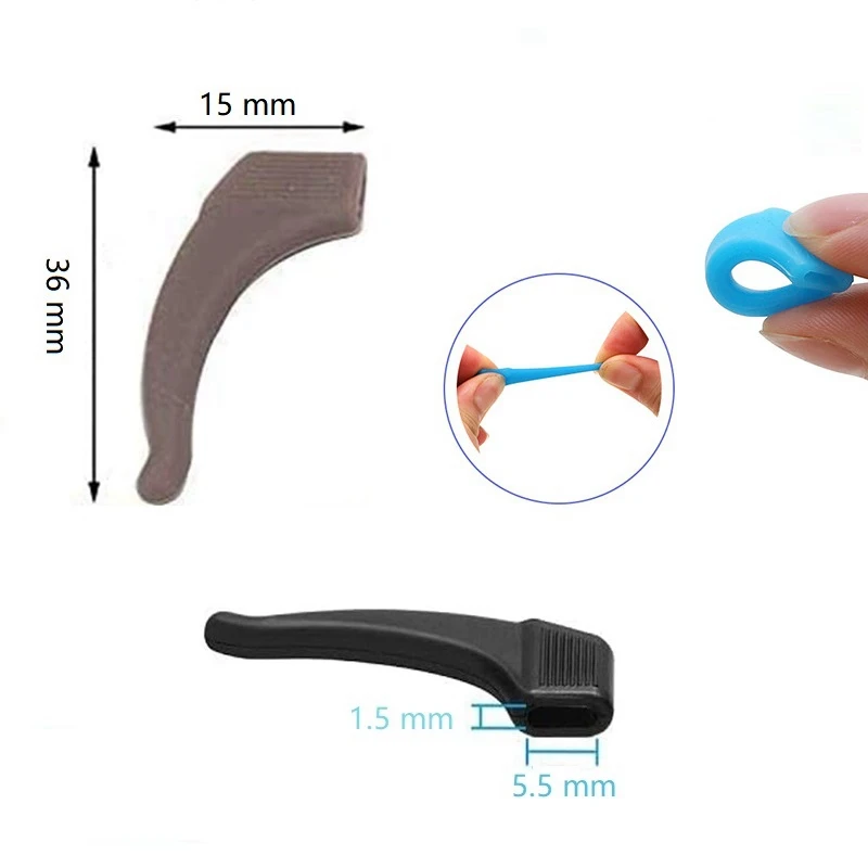 10 пар силиконовый нескользящий держатель для очков | Аксессуары одежды