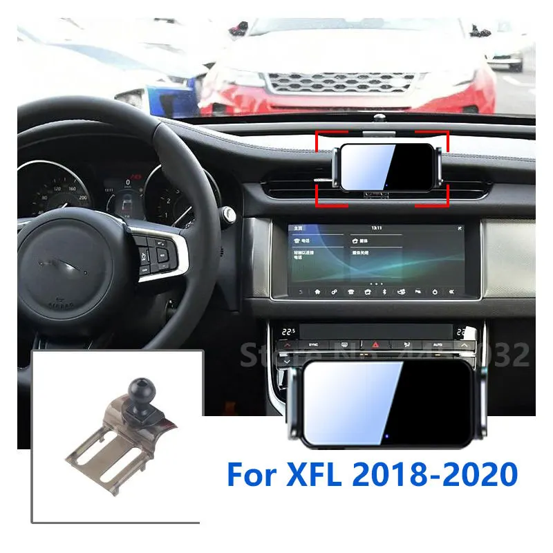 

Automatic Clamping Car Mobile Phone Holder For Jaguar XF X250 XFL Fixed Base With Rotatable Bracket Accessories 2005-2022