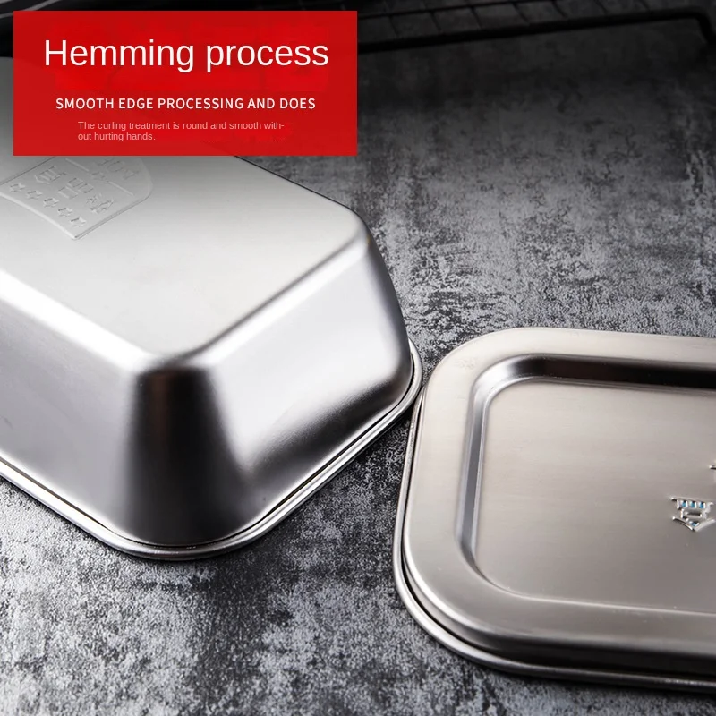 Крытая миска из нержавеющей стали 304 пищевая школа кафетерий кухня коробка для