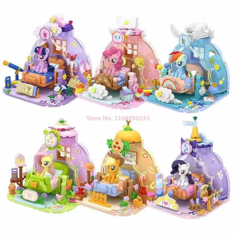 Горячая новинка My Little Pony Dream Ripple Series, развивающие строительные блоки из мелких частиц, сборные игрушки для детей (art.: 3920d3afbcf96) - 3920d3afbcf96