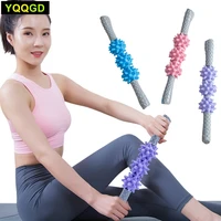 3 gears spiked club mace massage roller stick body massage sticks muscle roller massager for muscle relieflegsback recovery