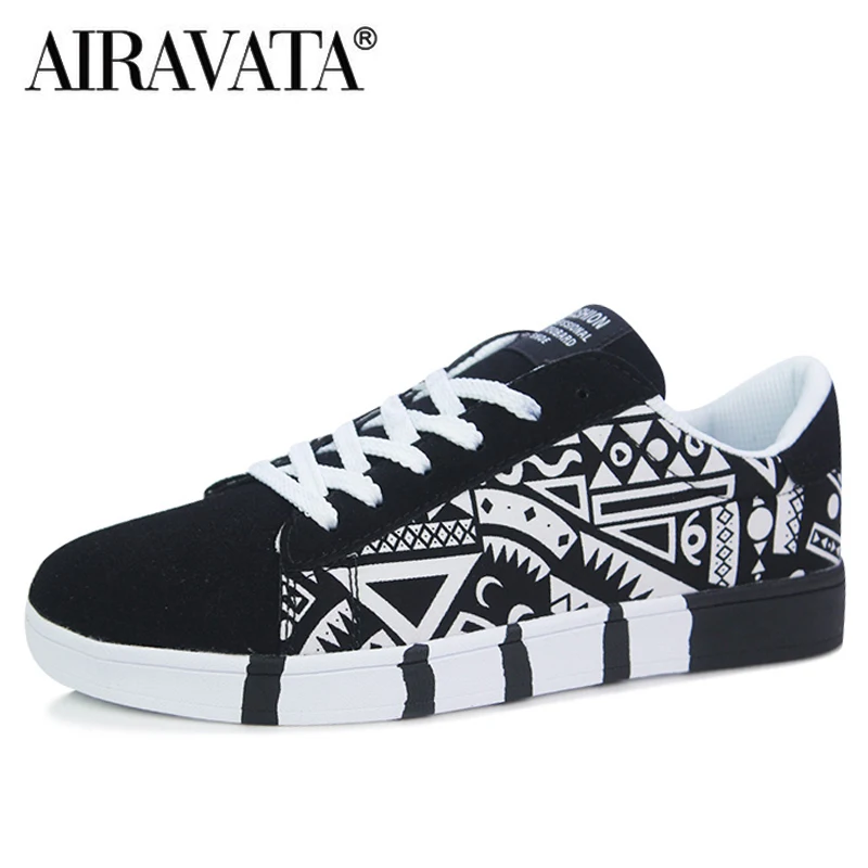 Fashion Men's Casual Shoes Lace-up Walking Sneakers Outdoor Flat Shoes