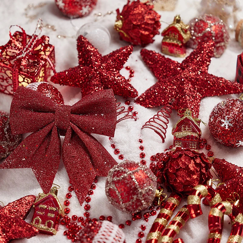 

Блестящие украшения для рождественской елки, звезда, бант, рождественские украшения для дома, украшения для рождественской елки, новый год
