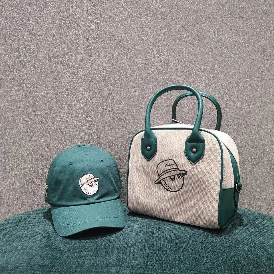 Golf Handbag Leisure Satchel Linen PU Bag Retro Design Handbag