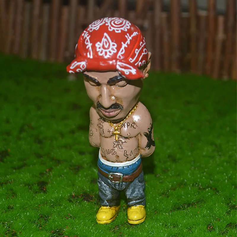 Creative New Mini Resin Jewelry Hip Hop Funny Rapper Brothers Statue Set Home Indoor Outdoor Decor Party Art Supplies |