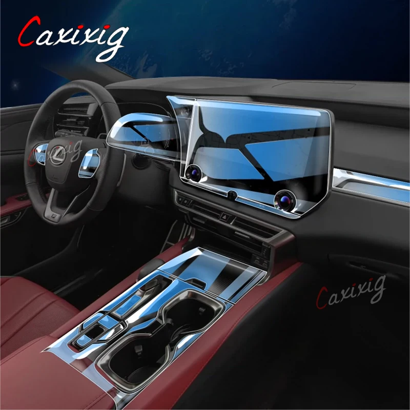 Прозрачная пленка для салона Lexus RX RX300 RX350 RX450 2023 ТПУ стикер центральной консоли