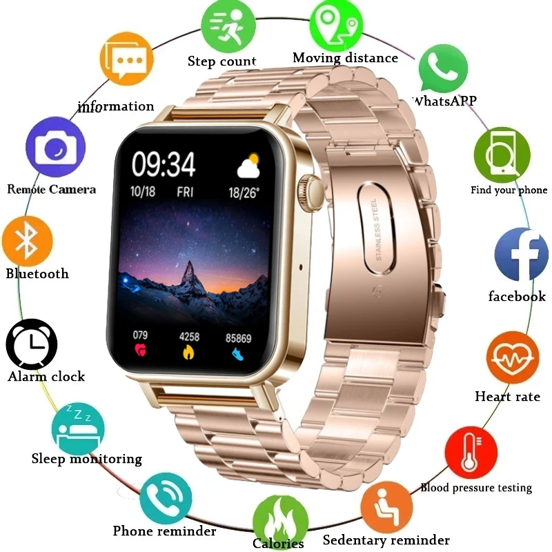 

Smart Watches Men Women Heart Rate Monitor Sports Fitness Tracker IP68 Waterproof Bluetooth Calling Smartwatch for Android IOS