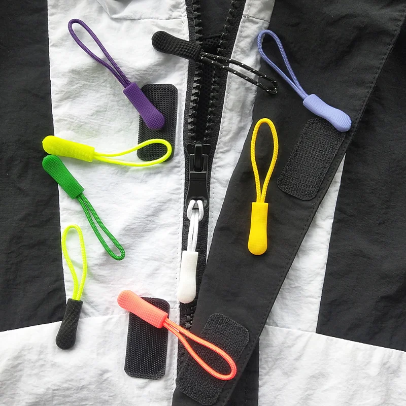 

Zipper Pull Rope End Fit Zippers Puller Replacement Clip Rope Tag Replacement Clip Suitcase Tent Backpack Zip Head Zip Cord Bag