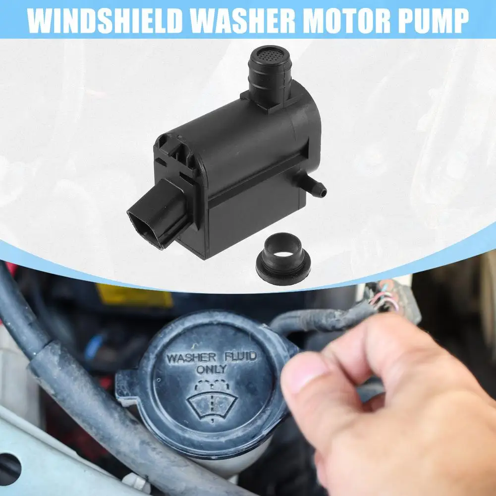 

Car Windshield Washer Pump With Grommet Wiper Spray Motor 98510-1c100 Compatible For 2004-2006 Kia Rio