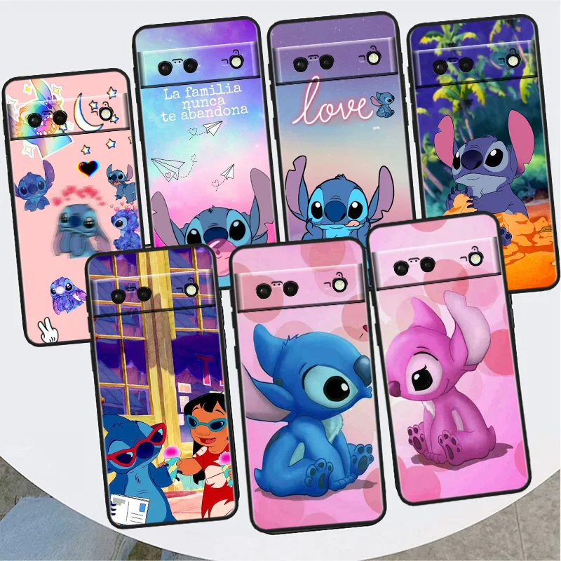 

Stitch Abomination Little Shockproof Cover for Google Pixel 7 6a 6 Pro 5 4 4A XL 5G Black Phone Case Shell Soft Fundas Capa