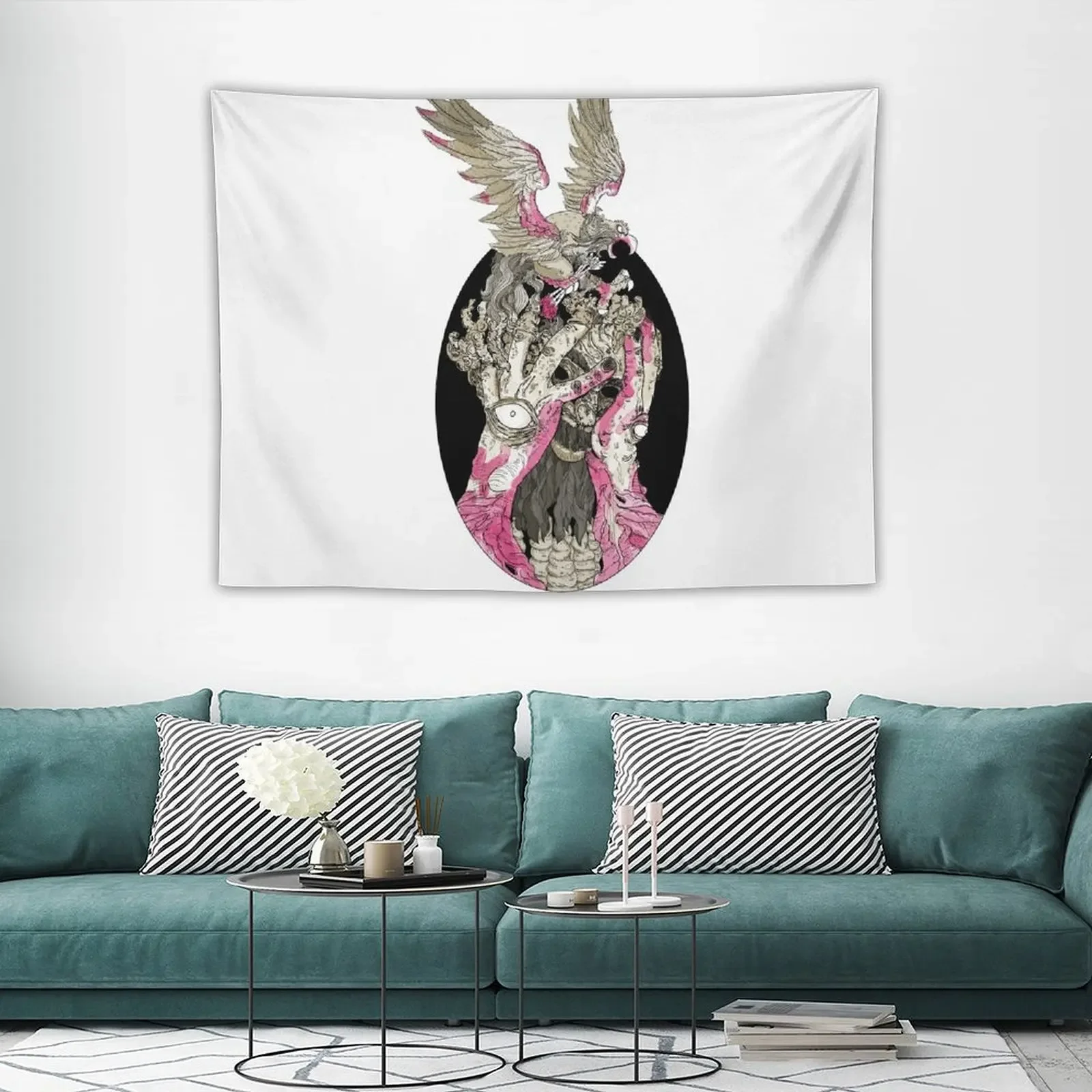 Каждый раз когда я выдыхаю гобелен украшение для комнаты эстетика Настенный