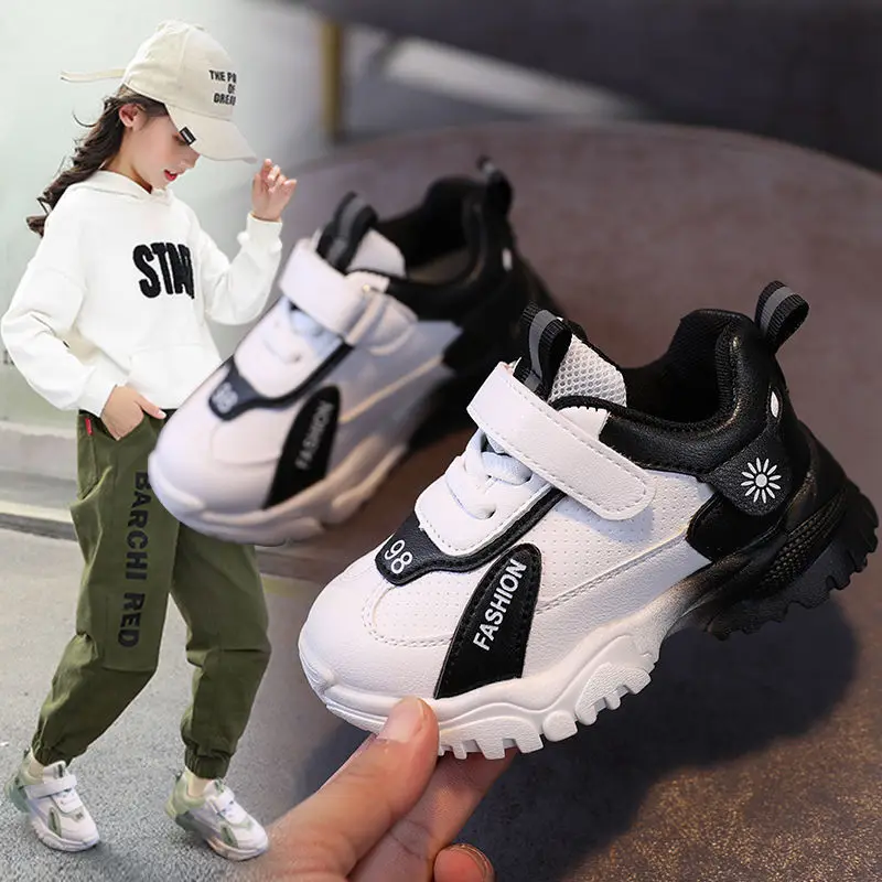 

Кроссовки Детские амортизирующие, повседневные износостойкие, легкие, мягкая дышащая обувь для мальчиков и девочек, размер 21-30