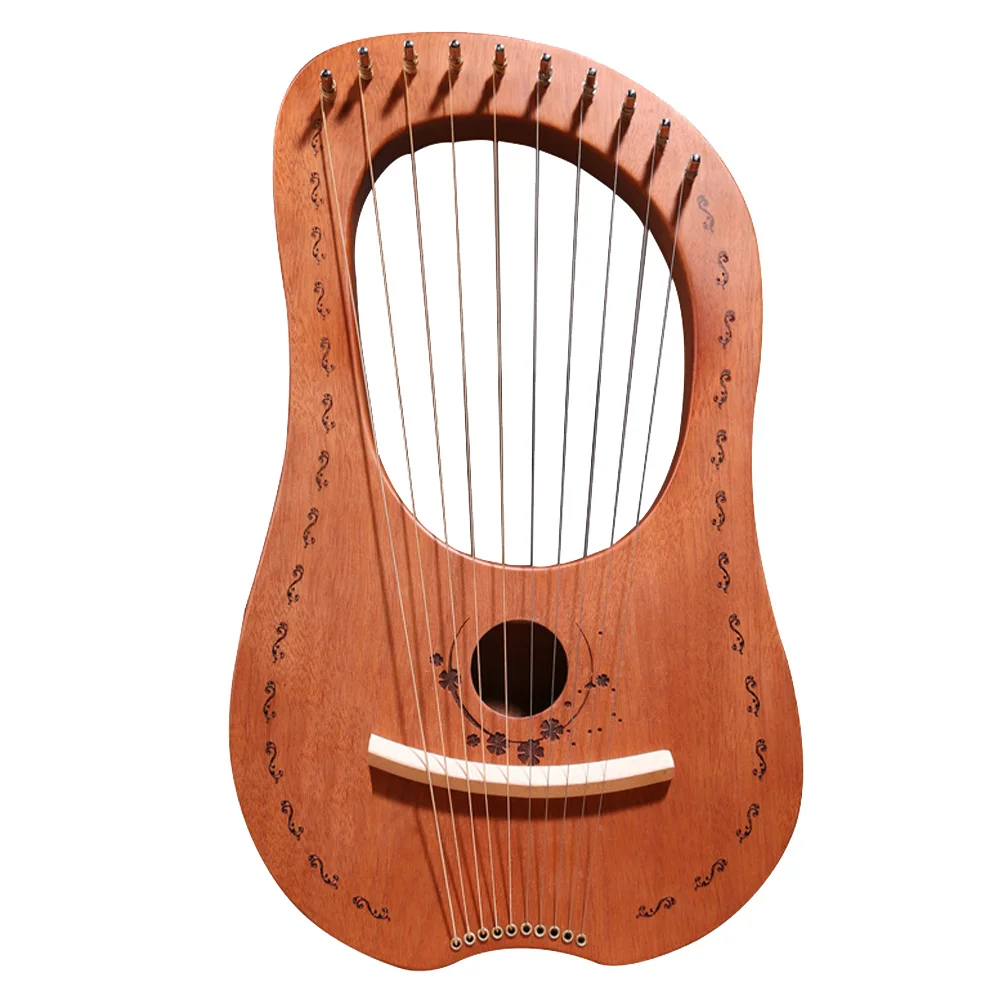 

Harp Lyre струнная струна, инструмент, дерево, искусственный музыкальный струнный старинный ручной инструмент, начинающий пианино с большим па...