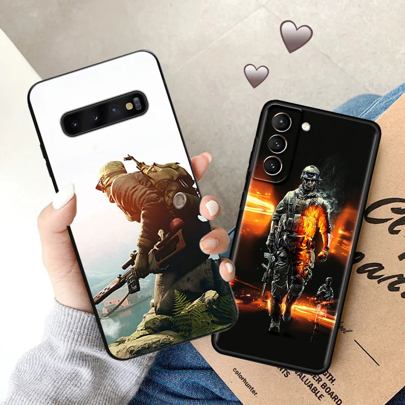 Матовый чехол для телефона Samsung Galaxy S23 5G S22 S21 S20 Ultra S10 Plus FE Note 20 10 9 армейский солдат