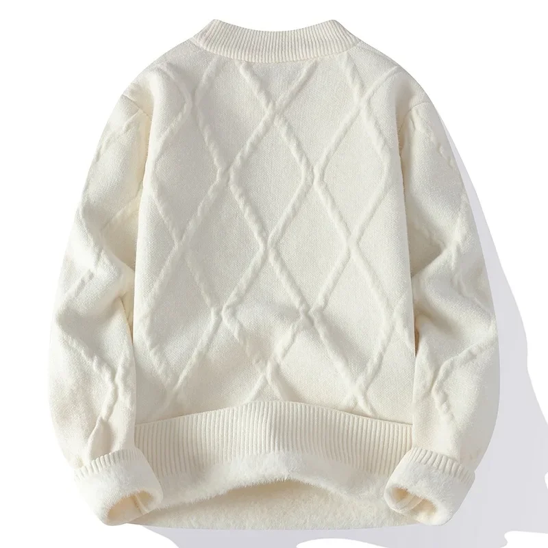 Мужской вязаный базовый слой повседневный свитер осень/зима новый стиль модный