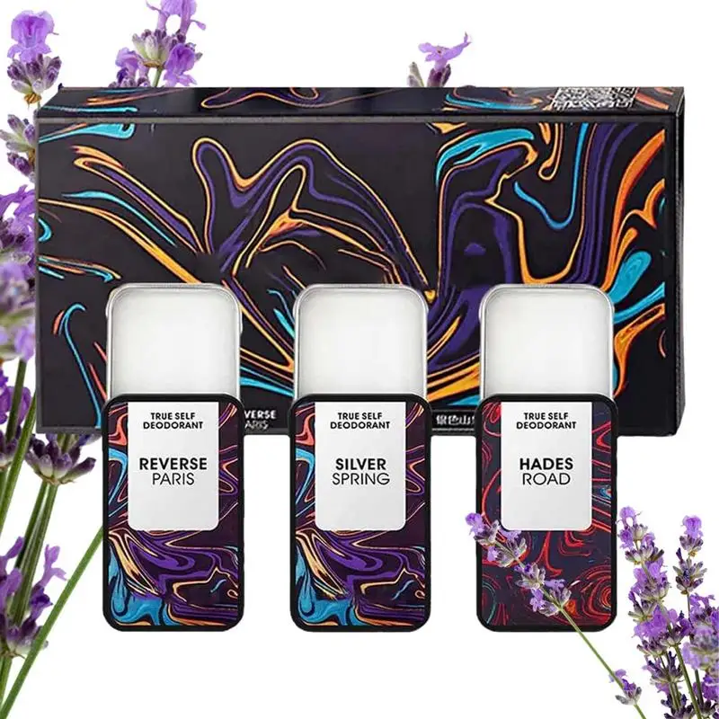

3Pcs Solid Fragrance Balm Set Natural Long Lasting Hommelure Fheromotherapy Solid Perfume Set For Travel Dating Portable Pocket