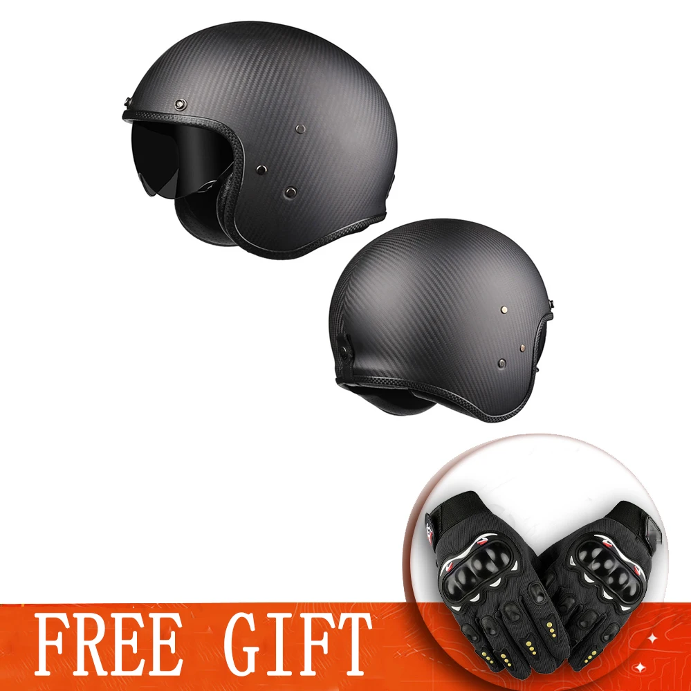 

Мотоциклетный шлем на все лицо в стиле ретро, Японская технология, вместительные мотоциклетные шлемы для мужчин и женщин, стекловолокно, двойная пряжка D