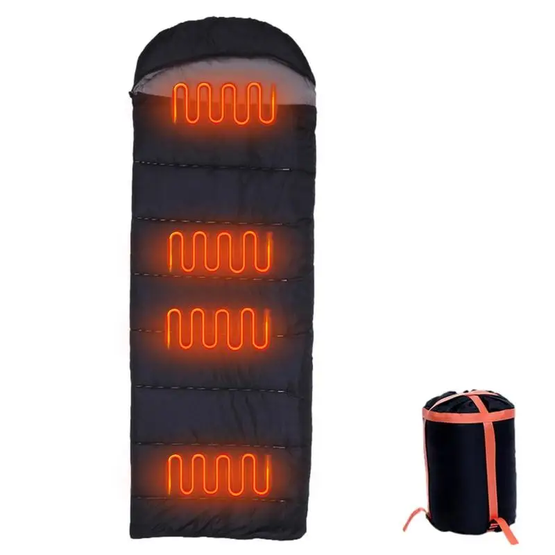 

Portable USB Heated Sleeping Bag Ultralight Outdoor Camping Travelling Winter Heated Sleeping Bag Camping Accessories