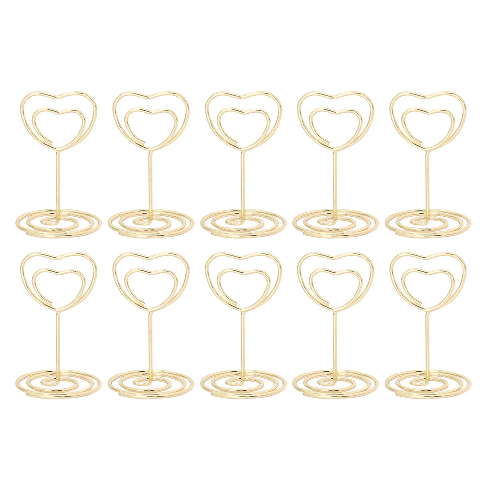 

10 шт., металлическая подставка в форме сердца